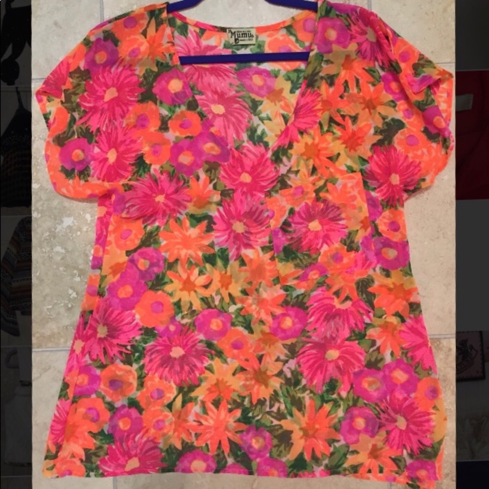 Show me your mumu floral tunic